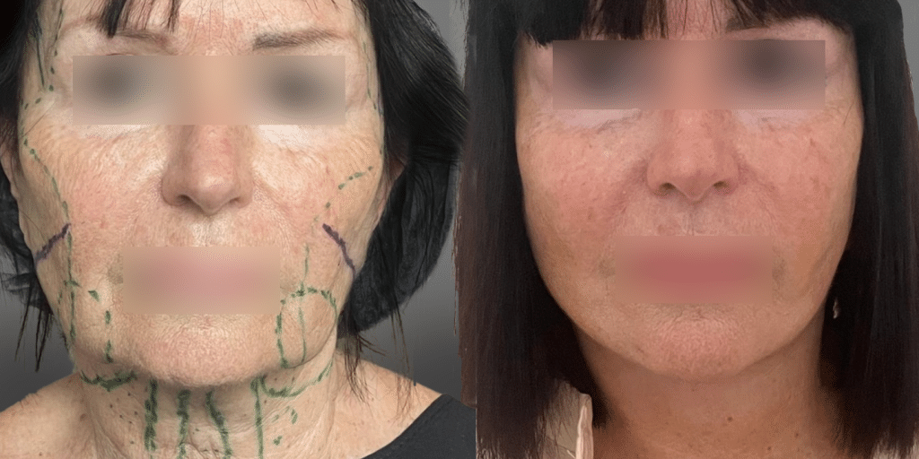 face-lift-bichectomie-et-resection-cordes-cervicales-a-6-jours-post-op-1-face